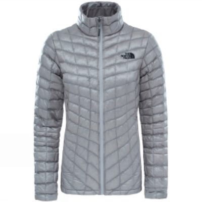 The North Face Womens ThermoBall Jacket Metallic Silver/ TNF Black The North Face Womens ThermoBall Jacket Metallic Silver/ TNF Black
